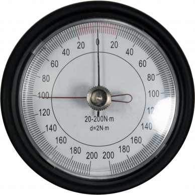 Dinamometrinis laikrodinis raktas su skale Yato, 12,5 mm (1/2"), 20 - 200 Nm 1 Dinamometrinis laikrodinis raktas su skale Yato, 12,5 mm (1/2"), 20 - 200 Nm 1