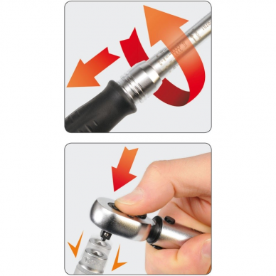 Dinamometrinis raktas Yato, 6.3 mm (1/4"), 2 - 10 Nm 1 Dinamometrinis raktas Yato, 6.3 mm (1/4"), 2 - 10 Nm 1
