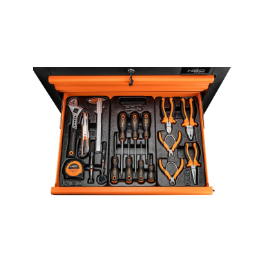 Dirbtuvių spintelė NEO, 6 stalčiai + 149 įrankiai 3