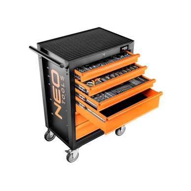 Dirbtuvių spintelė NEO, 6 stalčiai + 149 įrankiai Dirbtuvių spintelė NEO, 6 stalčiai + 149 įrankiai