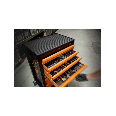 Dirbtuvių spintelė NEO, 7 stalčiai + 176 įrankiai 3