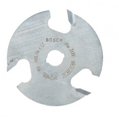 Diskinė griovelių freza Bosch, 8 mm, D1 50,8 mm, L 2,5mm, 2608629388 Diskinė griovelių freza Bosch, 8 mm, D1 50,8 mm, L 2,5mm, 2608629388