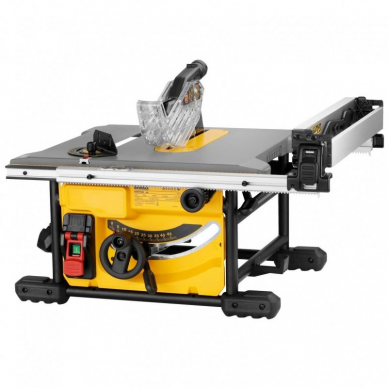 Išilginio pjovimo staklės DeWALT DWE7485RS-QS, 210 mm, 1,85 kW + stovas DE7400 1 Išilginio pjovimo staklės DeWALT DWE7485RS-QS, 210 mm, 1,85 kW + stovas DE7400 1