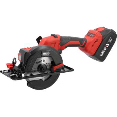 Diskinis pjūklas akumuliatorinis | 18V 140 mm | 2 vnt 4 AH akumuliatoriai (YT-8281185)