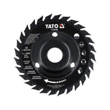 Diskinis pjūklas freza 22,2mm 125mm 2 Diskinis pjūklas freza 22,2mm 125mm 2