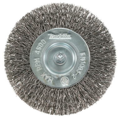 Disko formos šveitimo šepetys Makita D-76641, 100mm, su 1/4'' šešiakampiu antgaliu 3 Disko formos šveitimo šepetys Makita D-76641, 100mm, su 1/4'' šešiakampiu antgaliu 3