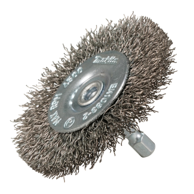 Disko formos šveitimo šepetys Makita D-76629, 63mm, su 1/4'' šešiakampiu antgaliu 1 Disko formos šveitimo šepetys Makita D-76629, 63mm, su 1/4'' šešiakampiu antgaliu 1