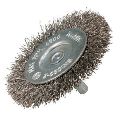 Disko formos šveitimo šepetys Makita D-76635, 75mm, su 1/4'' šešiakampiu antgaliu 1 Disko formos šveitimo šepetys Makita D-76635, 75mm, su 1/4'' šešiakampiu antgaliu 1