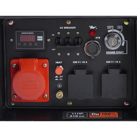 Dyzelinis generatorius DAEWOO DDAE 6000XE-3, 4.5 kW 5