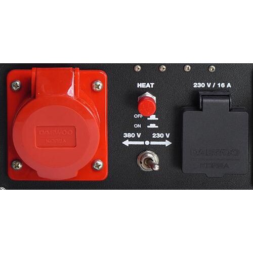 Dyzelinis generatorius DAEWOO DDAE 9000DXE-3, 6.0kW + automatinio valdymo blokas ATS15-DDAE 6