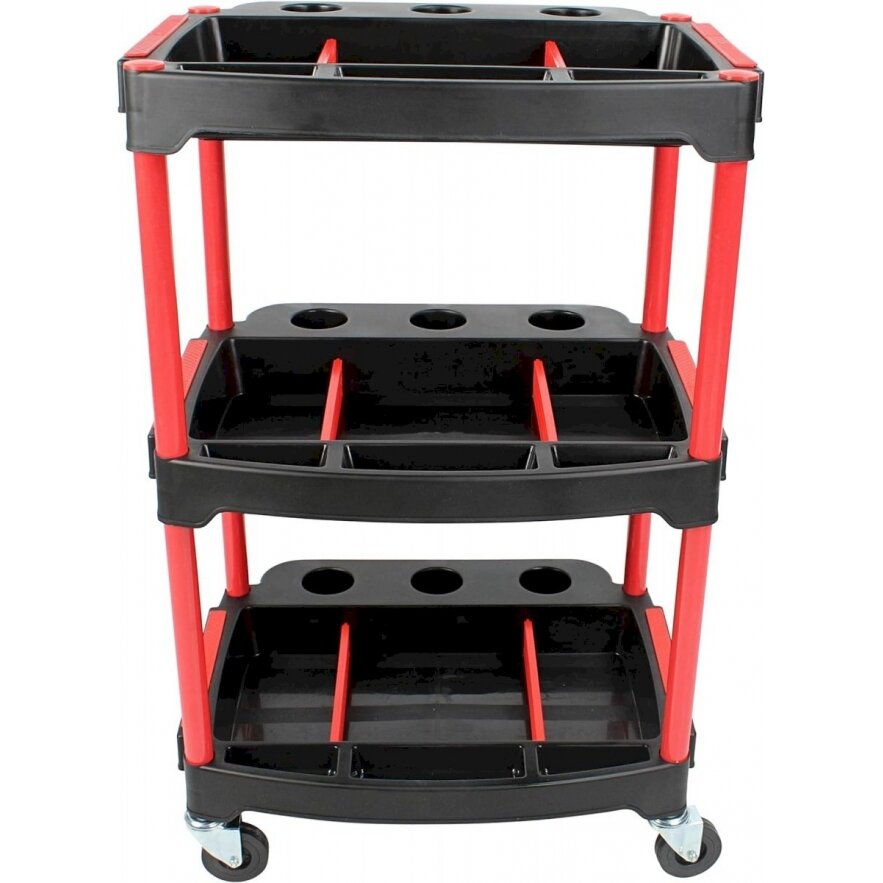 Dirbtuvių vežimėlis | 3 lygių kompozitas su dalių saugykla | + 2 perforacijos su 8 kabliukais (WT3P) Dirbtuvių vežimėlis | 3 lygių kompozitas su dalių saugykla | + 2 perforacijos su 8 kabliukais (WT3P)