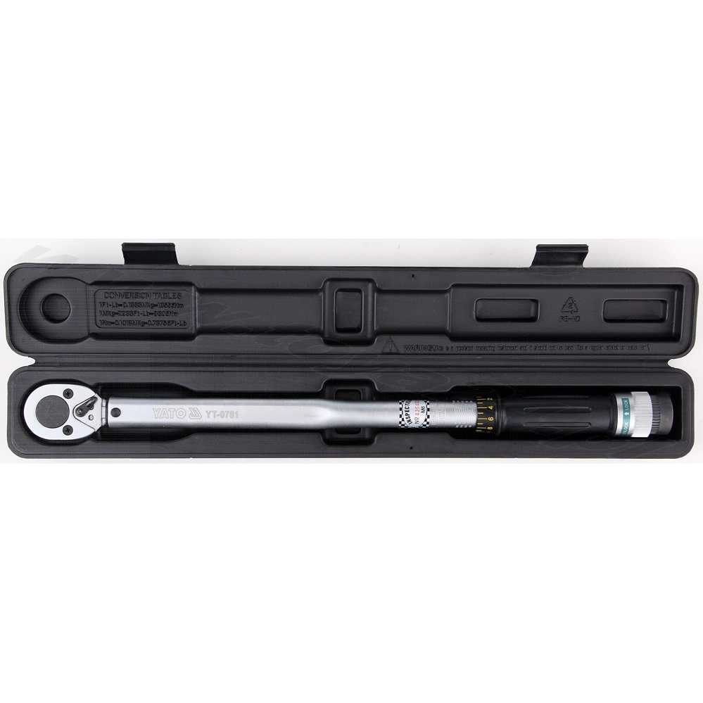 Dinamometrinis raktas Yato, 12.5 mm (1/2"), 42 - 210 Nm 2