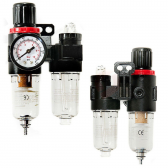 Oro / tepalo filtras su slėgio reguliatoriumi ir manometru Essen tools, 1/4"