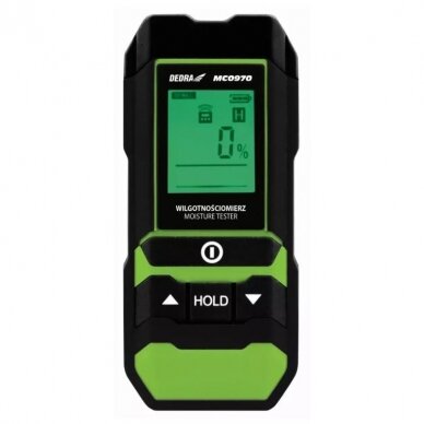 Drėgmės matuoklis Dedra MC0970, max 20 mm 1 Drėgmės matuoklis Dedra MC0970, max 20 mm 1