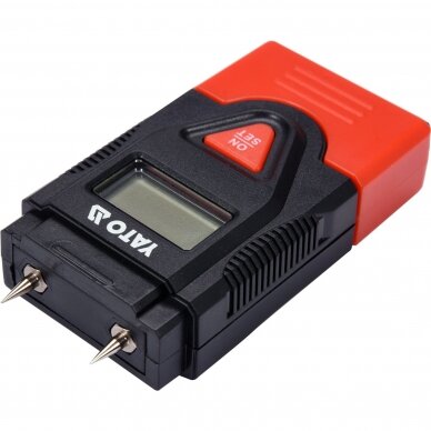 Drėgmės matuoklis, hidrometras - medienai 0,2% ~ 42%, Yato YT-73140 Drėgmės matuoklis, hidrometras - medienai 0,2% ~ 42%, Yato YT-73140