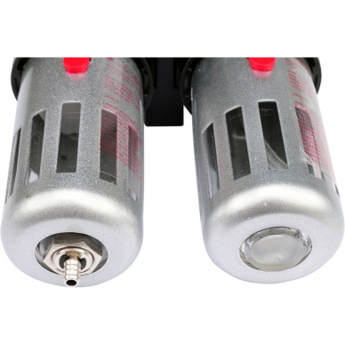 Drėgmės surinkėjas, reguliatorius su manometru ir tepaline Vorel, 1/2" 3 Drėgmės surinkėjas, reguliatorius su manometru ir tepaline Vorel, 1/2" 3