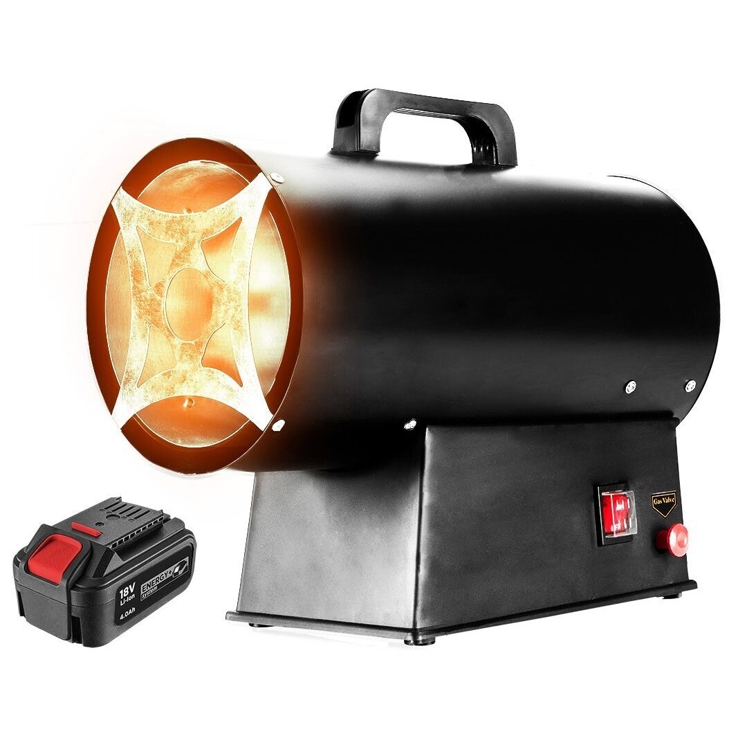 Dujinis šildytuvas Graphite 58GE100 15KW, akumuliatorinis 18V 1 Dujinis šildytuvas Graphite 58GE100 15KW, akumuliatorinis 18V 1