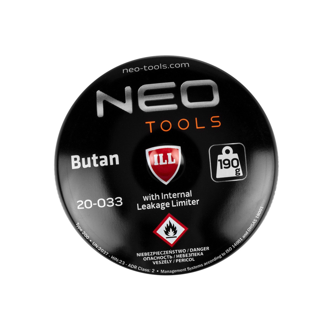 Dujų litavimo lempa, skirta naudoti su 190 g kasetėmis + 4 dujų kasetės 7