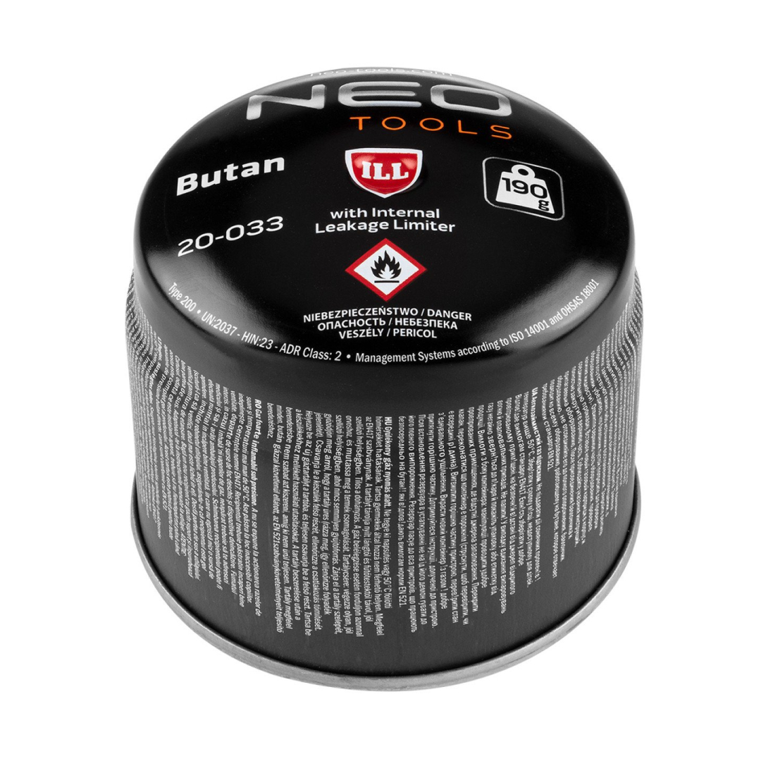 Dujų litavimo lempa, skirta naudoti su 190 g kasetėmis + 4 dujų kasetės 8