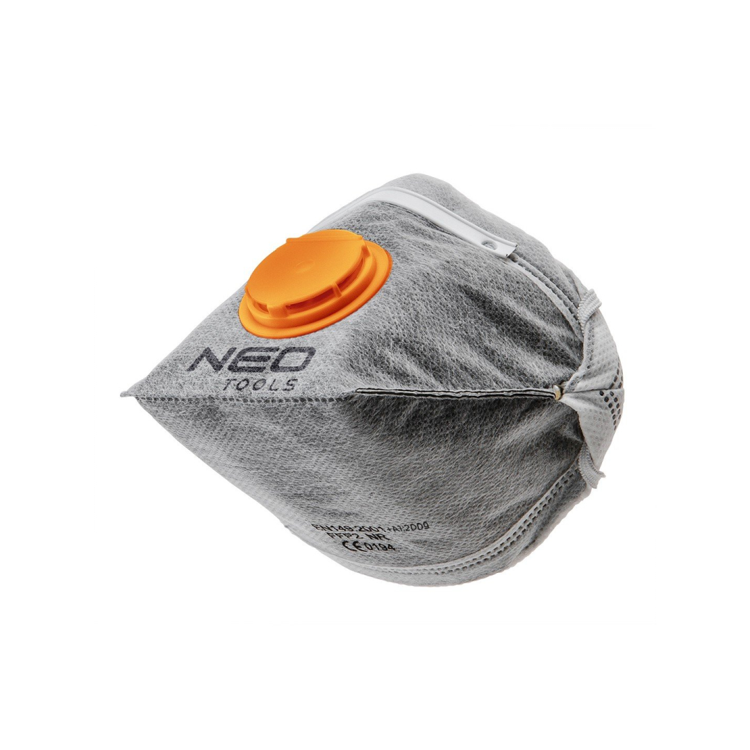 Dulkių apsaugos puskaukė su aktyvia anglimi, folding, with valve, FFP1, 3 vnt Dulkių apsaugos puskaukė su aktyvia anglimi, folding, with valve, FFP1, 3 vnt