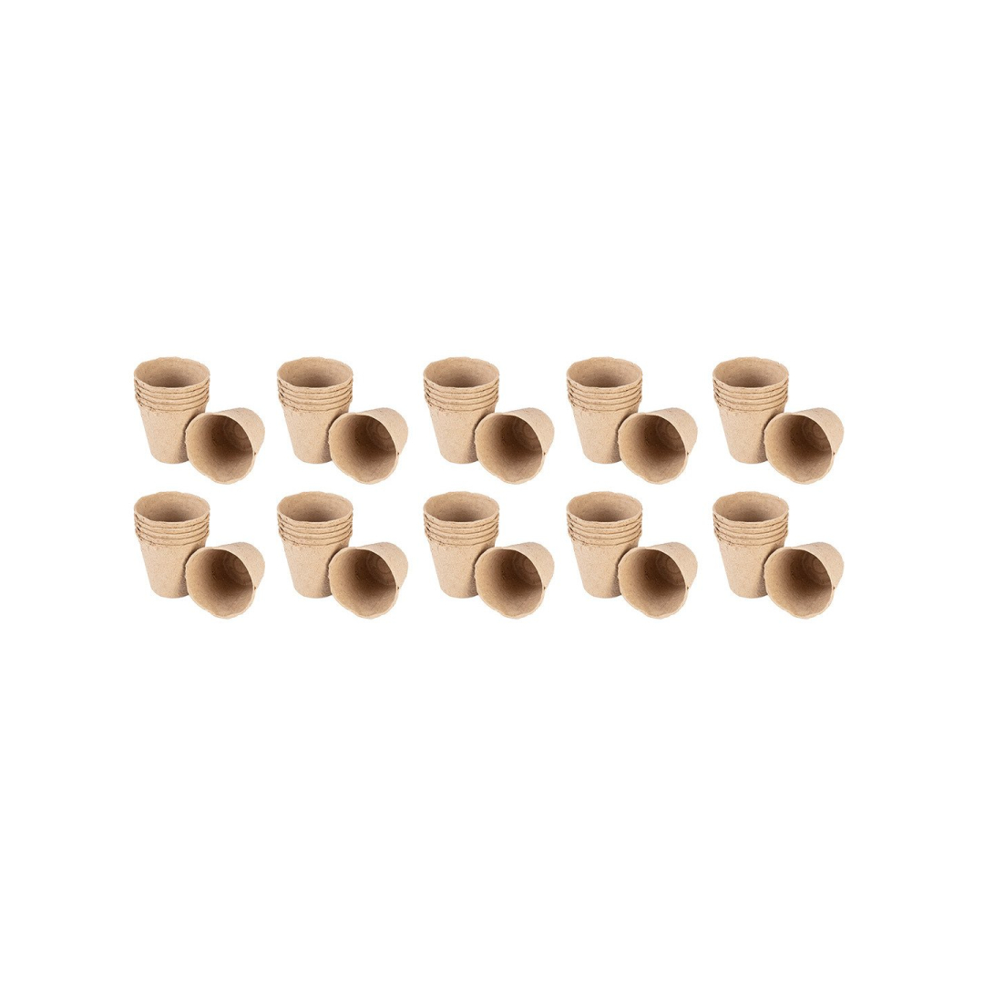 Durpių ankštys: 8 x 8 x 7,8 cm, 60 vnt Durpių ankštys: 8 x 8 x 7,8 cm, 60 vnt