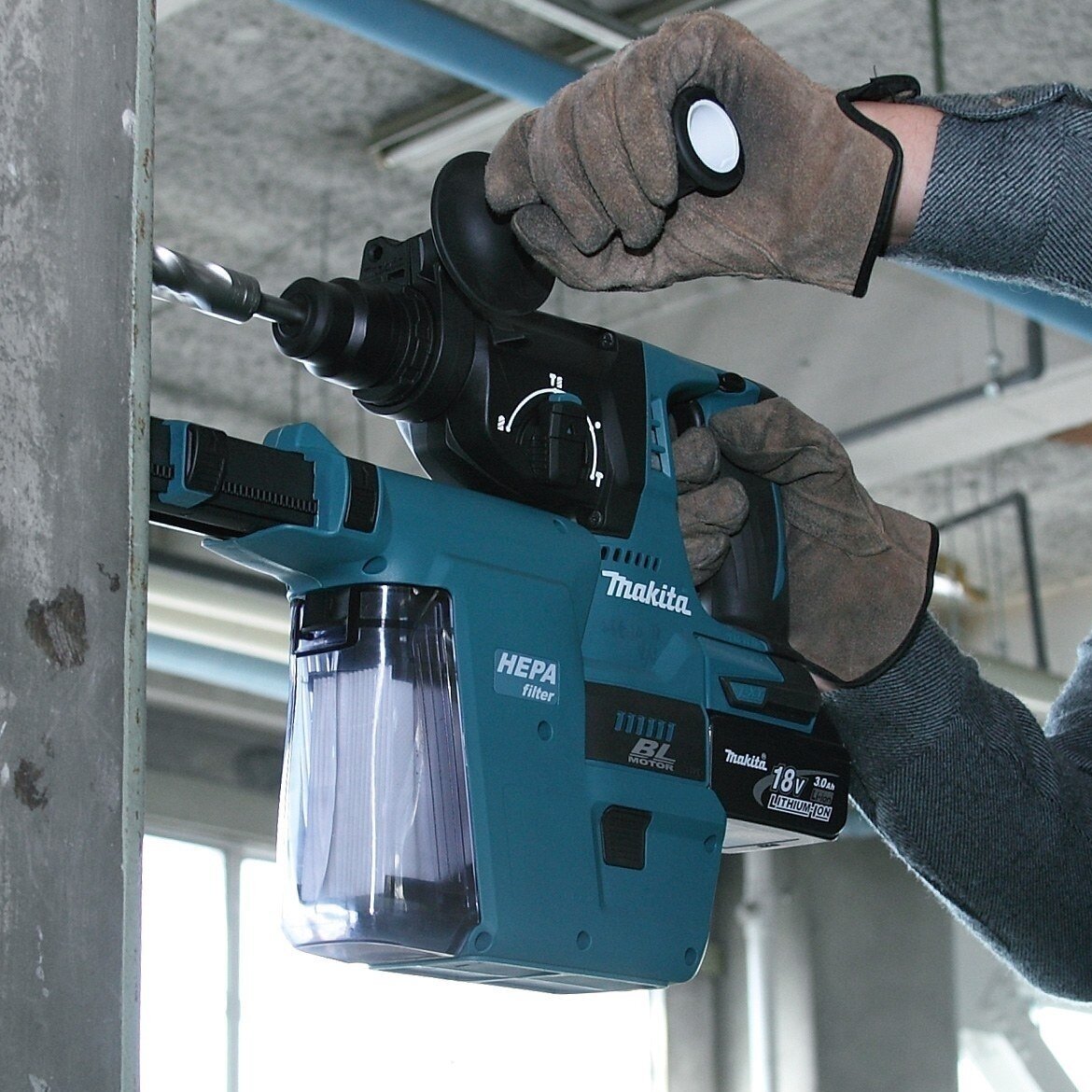 Dulkių surinkimo sistema Makita DX06 (tinka DHR242Z) 2 Dulkių surinkimo sistema Makita DX06 (tinka DHR242Z) 2