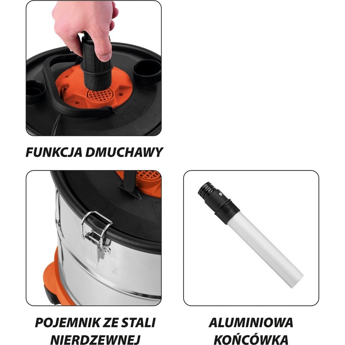 Dulkių, pelenų siurblys Sthor 20L 800W (78870) 3 Dulkių, pelenų siurblys Sthor 20L 800W (78870) 3