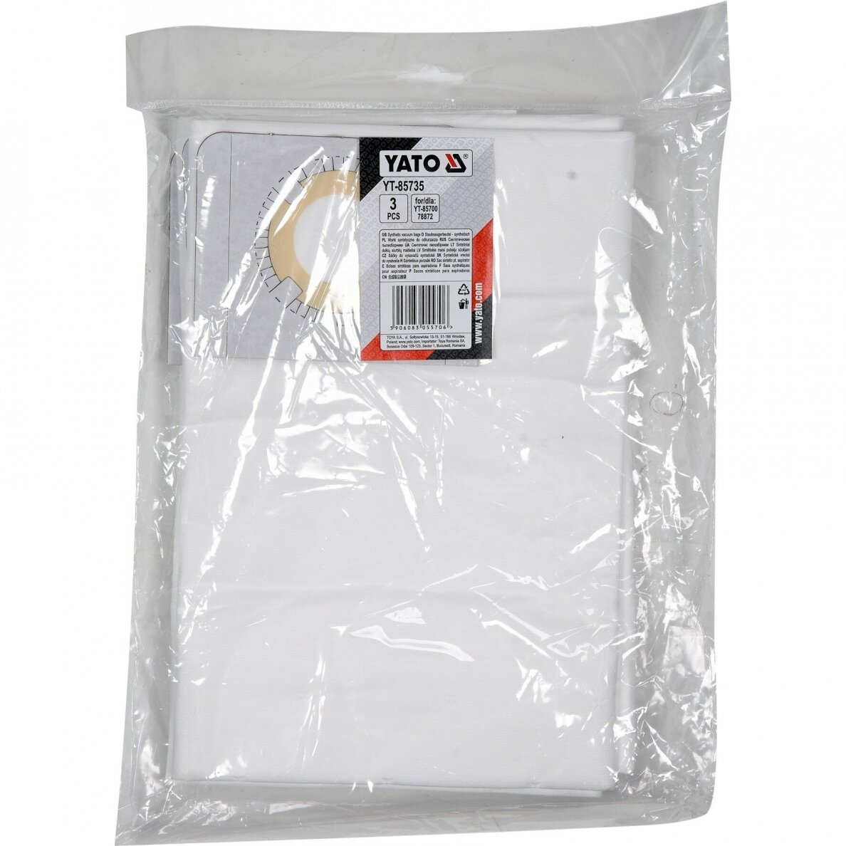 Dulkių maišai Yato YT-85735, 3 vnt. (tinka YT-85700) 1 Dulkių maišai Yato YT-85735, 3 vnt. (tinka YT-85700) 1