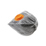 Dulkių apsaugos puskaukė su aktyvia anglimi, folding, with valve, FFP1, 3 vnt