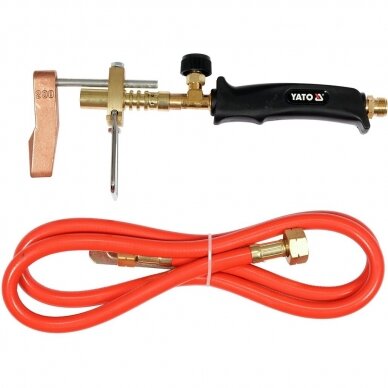 Dujinis degiklis / lituoklis su žarna | varis / žalvaris (YT-36701) Dujinis degiklis / lituoklis su žarna | varis / žalvaris (YT-36701)