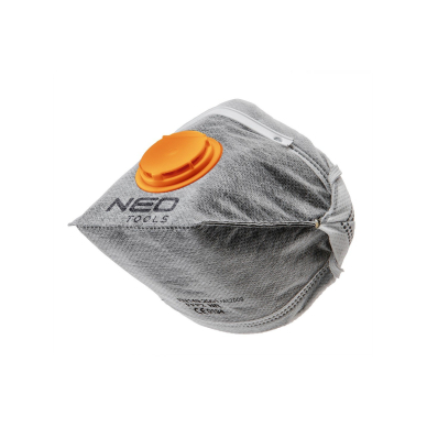 Dulkių apsaugos puskaukė su aktyvia anglimi, folding, with valve, FFP1, 3 vnt Dulkių apsaugos puskaukė su aktyvia anglimi, folding, with valve, FFP1, 3 vnt