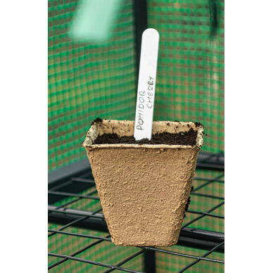 Durpių ankštys: 8 x 8 x 7,8 cm, 18 vnt 1 Durpių ankštys: 8 x 8 x 7,8 cm, 18 vnt 1