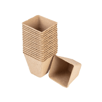 Durpių ankštys: 8 x 8 x 7,8 cm, 18 vnt Durpių ankštys: 8 x 8 x 7,8 cm, 18 vnt