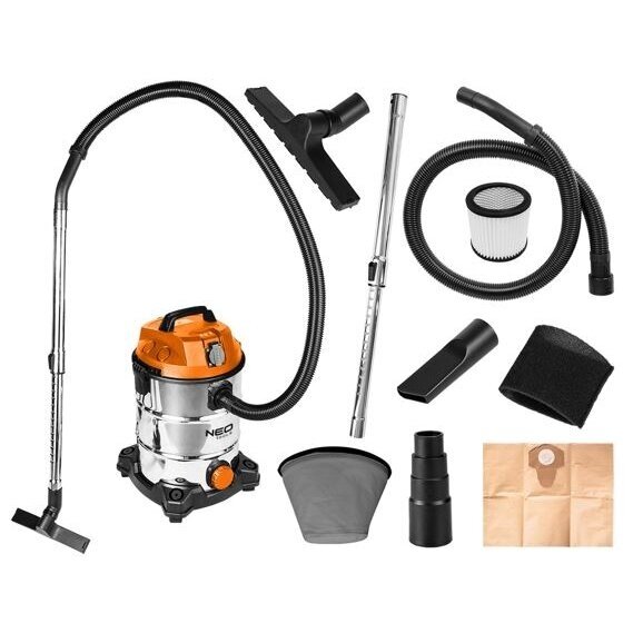 Statybinis dulkių siurblys NEO 04-738, 1400W, 30l Statybinis dulkių siurblys NEO 04-738, 1400W, 30l
