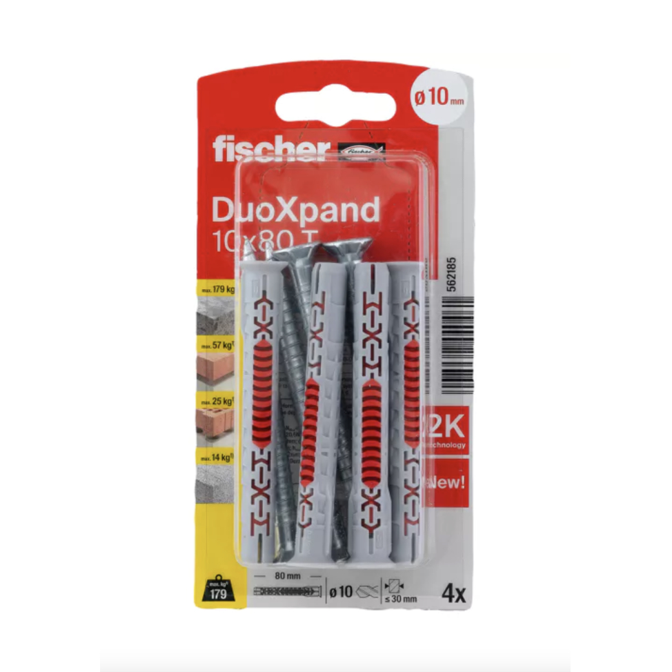 DuoXpand kaištis su varžtu 10x80 T, 4 vnt. DuoXpand kaištis su varžtu 10x80 T, 4 vnt.