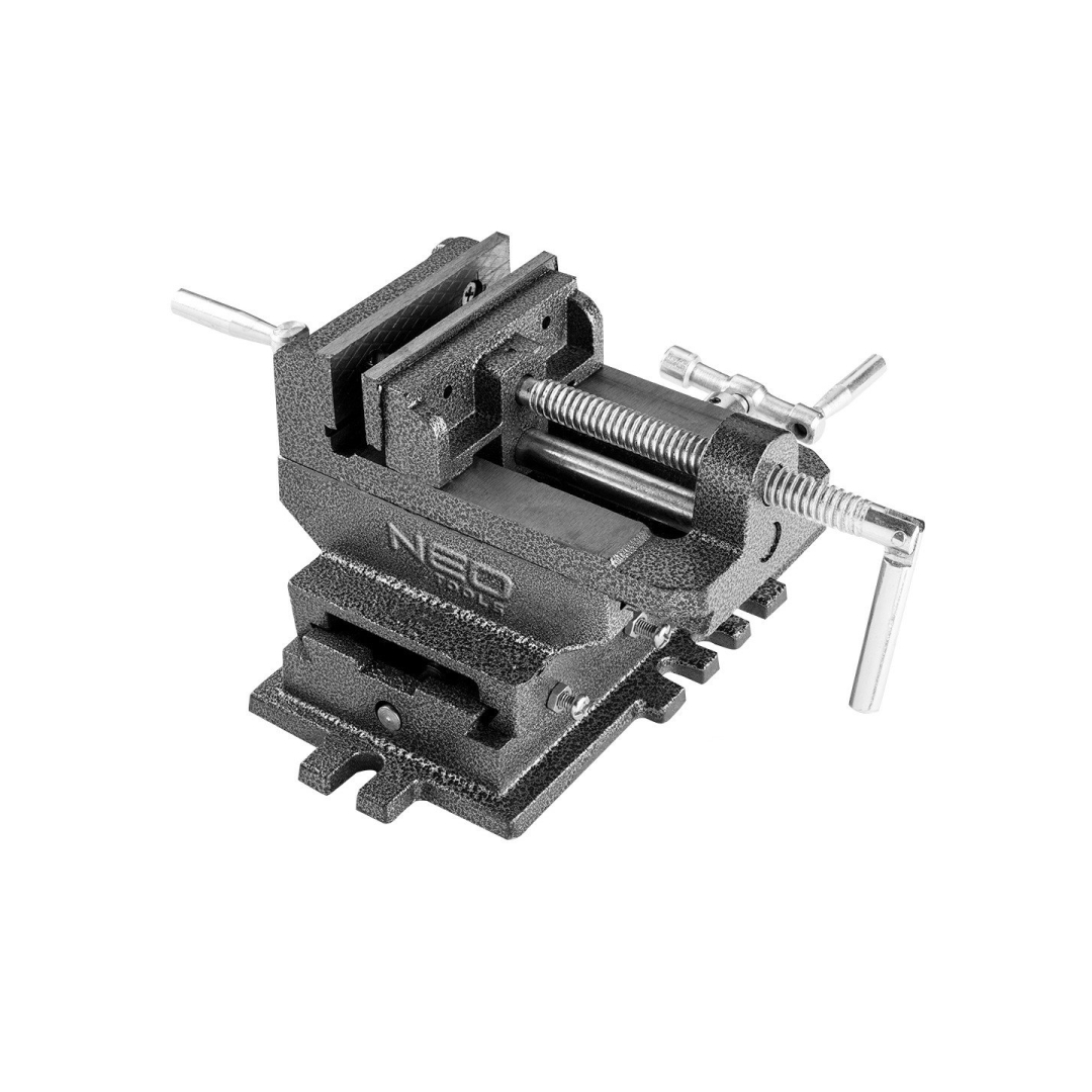 Dviejų ašių kryžminis slankusis spaustuvas 100 mm 6