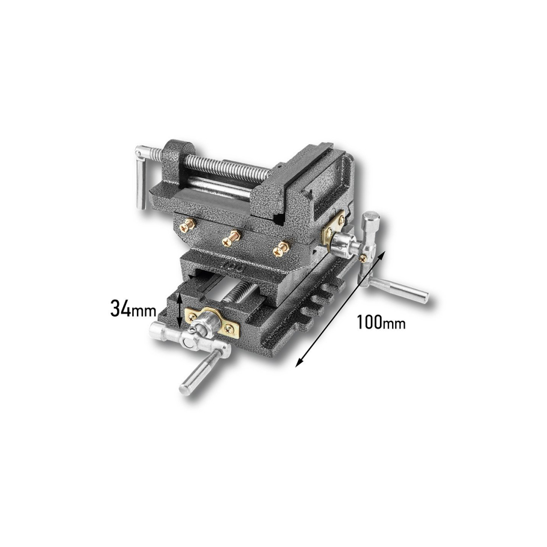 Dviejų ašių kryžminis slankusis spaustuvas 100 mm 7 Dviejų ašių kryžminis slankusis spaustuvas 100 mm 7