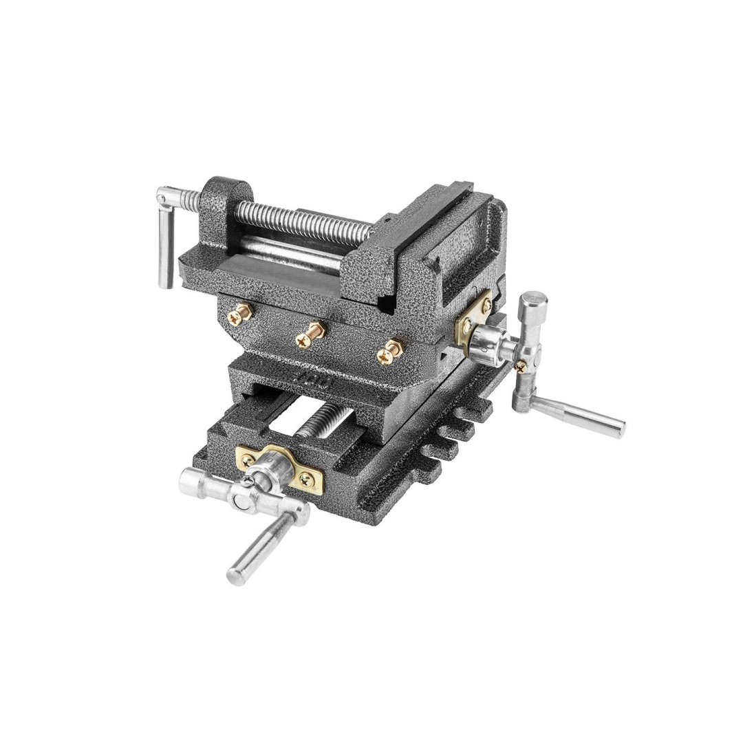 Dviejų ašių kryžminis slankusis spaustuvas 100 mm