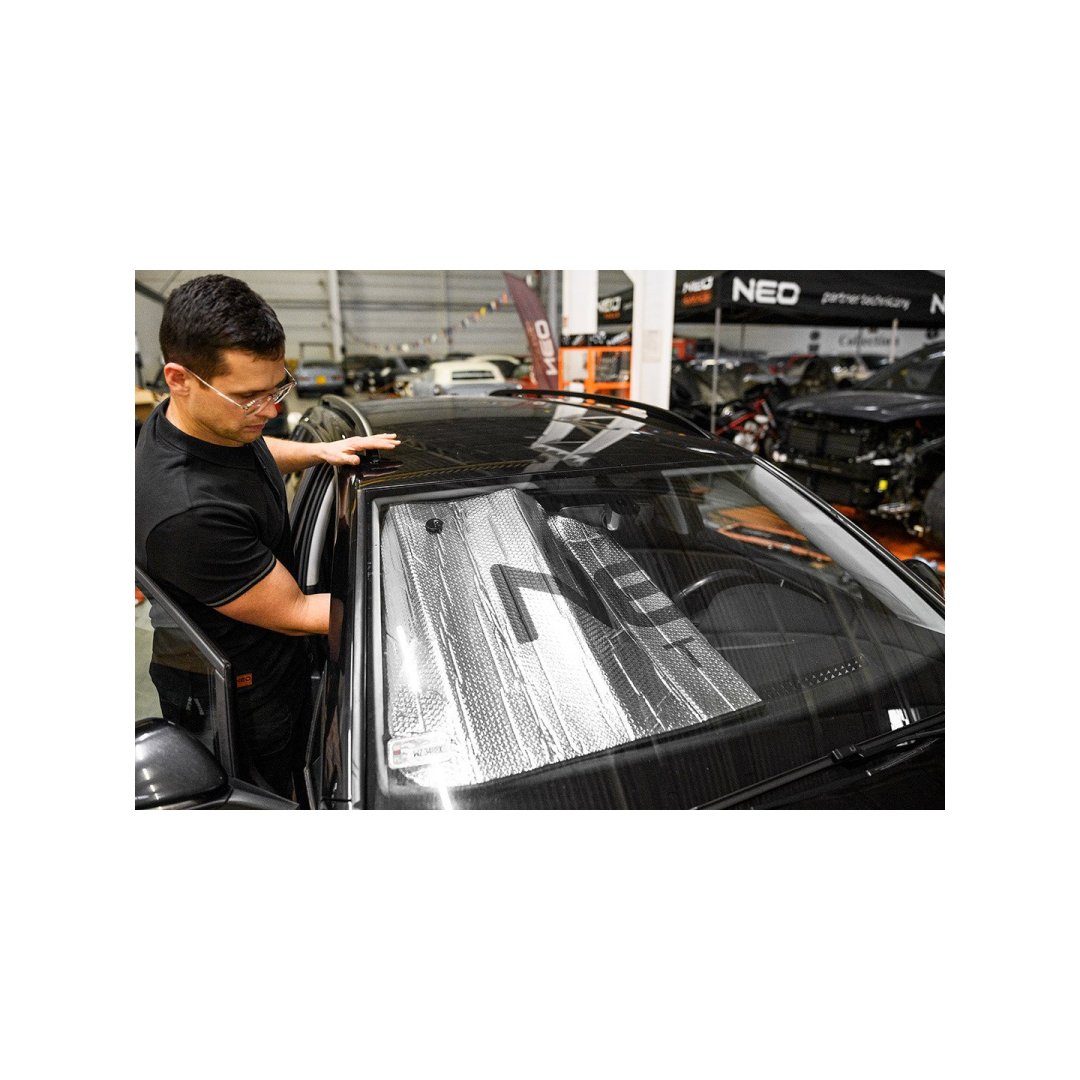 Dvigubas apšiltintas priekinio stiklo užvalkalas 2