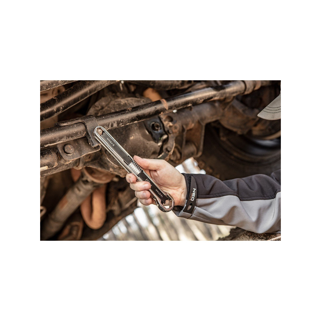 Dvigubas žiedas, reguliuojamas veržliaraktis  5 - 27 mm 2