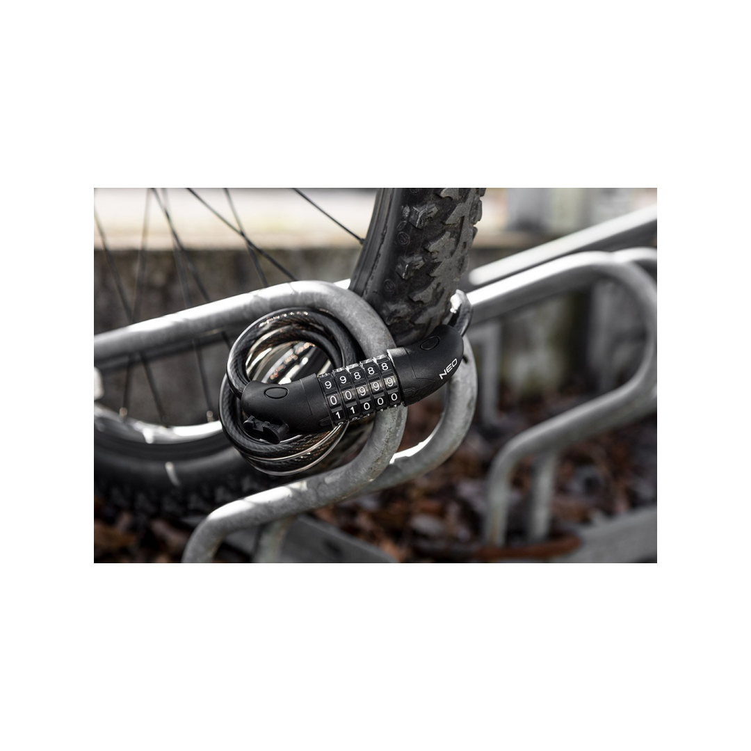 Dviračių apsauga, koduotas užraktas 4