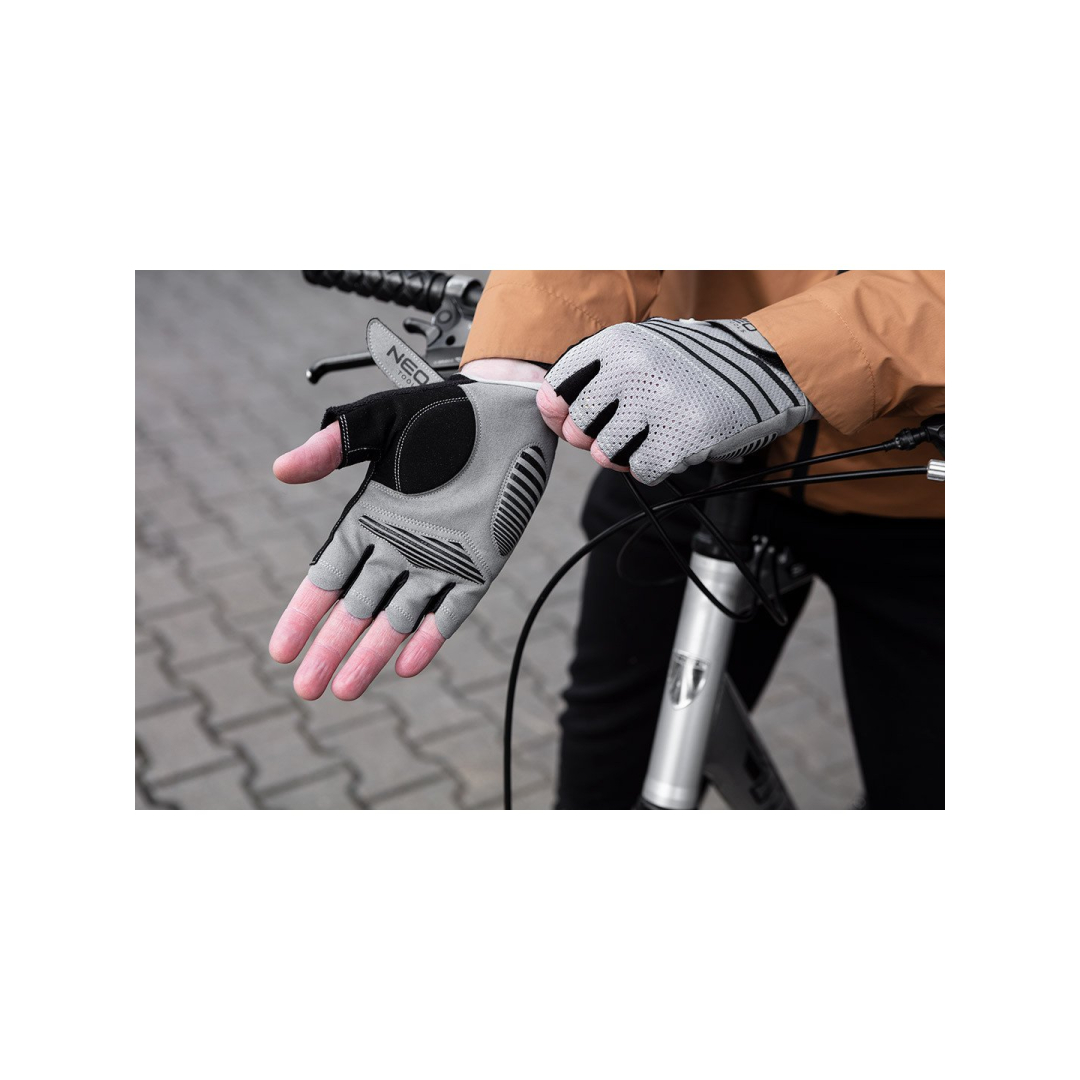 Dviratininkų pirštinės be pirštų, L dydis 5
