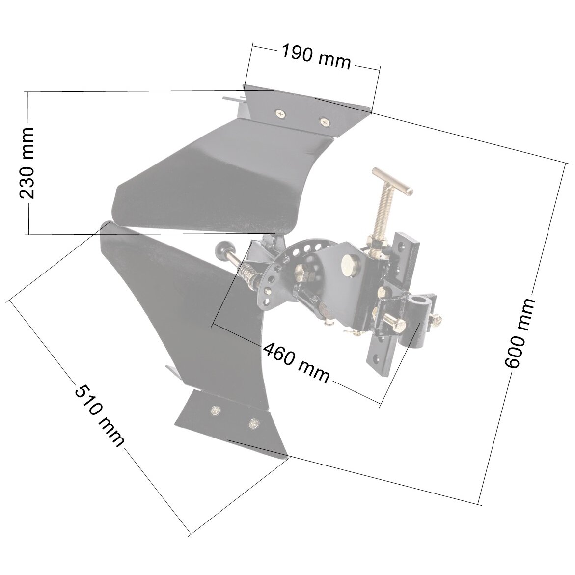 Dvipusis apverčiamas plūgas CEDRUS kultivatoriams GL05 GL06 su jungtimi 1