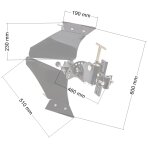 Dvipusis apverčiamas plūgas CEDRUS kultivatoriams GL05 GL06 su jungtimi Dvipusis apverčiamas plūgas CEDRUS kultivatoriams GL05 GL06 su jungtimi