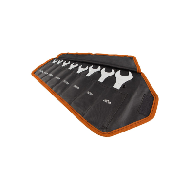 Dvigubas atviras veržliaraktis, 8 vnt. rinkinys, 5,5-27 mm, itin plona versija, ritininiame maišelyje 3 Dvigubas atviras veržliaraktis, 8 vnt. rinkinys, 5,5-27 mm, itin plona versija, ritininiame maišelyje 3