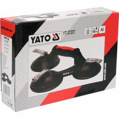 Trigubas vakuuminis kėliklis Yato, 3 X 125 mm 2