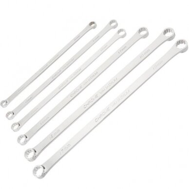 Dvigubo žiedo raktų rinkinys | ilgas tipas | 8 - 24 mm | 6 vnt. (SK5006) 1 Dvigubo žiedo raktų rinkinys | ilgas tipas | 8 - 24 mm | 6 vnt. (SK5006) 1