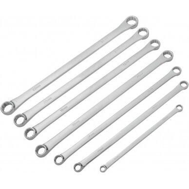 Dvigubo žiedo raktų rinkinys | ilgas tipas | 8 - 24 mm | 7 vnt. (SK5007) Dvigubo žiedo raktų rinkinys | ilgas tipas | 8 - 24 mm | 7 vnt. (SK5007)