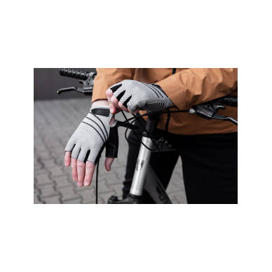 Dviratininkų pirštinės be pirštų, M dydis 6 Dviratininkų pirštinės be pirštų, M dydis 6