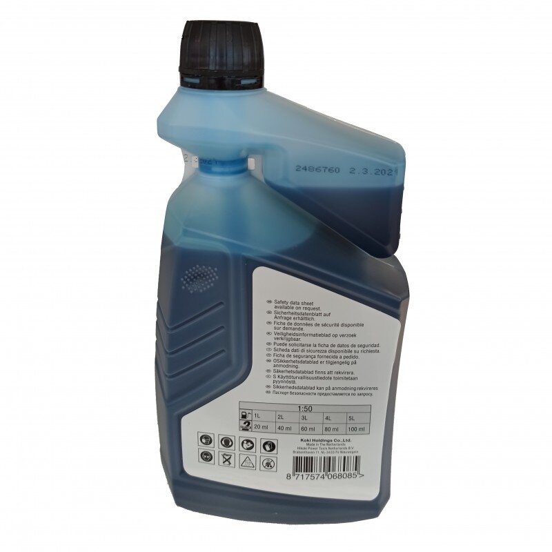 Dvitakčių variklių alyva HiKOKI su dozatoriumi, 1l 1 Dvitakčių variklių alyva HiKOKI su dozatoriumi, 1l 1